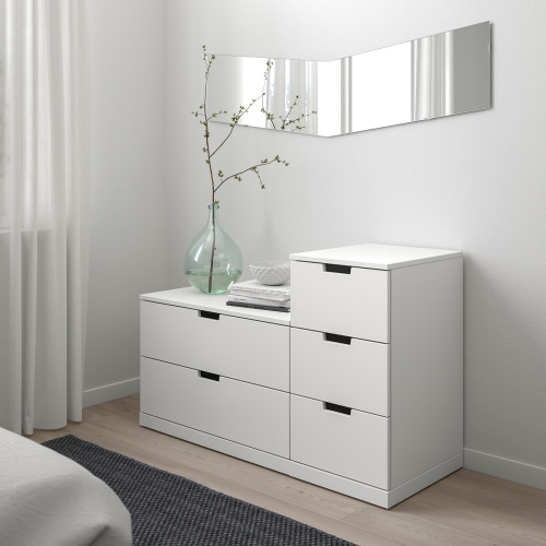 Ikea white 5 drawers top